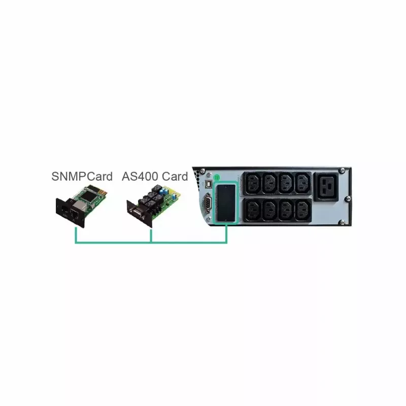 FSP Eufo 3k katkematu toiteallikas (UPS) Line-Interactive 3 kVA 2700 W 8 vahelduvvoolu pistikupesa
