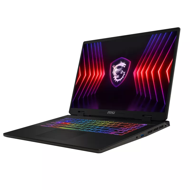 MSI Sword 17 HX B14VFKG-011BE Intel® Core™ i7 i7-14700HX sülearvuti 43,2 cm (17 tolli) Full HD+ 16 GB DDR5-SDRAM 1 TB SSD NVIDIA GeForce RTX 4060 Wi-Fi 6E (802.11ax) Windows 11 Home Hall