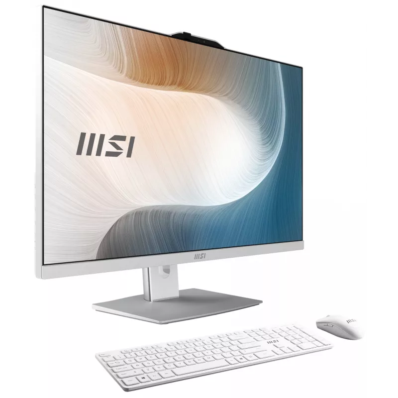 MSI Modern AM242P 1M-1872AT kõik-ühes arvuti/tööjaam Intel Core 5 120U 60,5 cm (23,8 tolli) 1920 x 1080 pikslit 16 GB DDR5-SDRAM 512 GB SSD Windows 11 Home Wi-Fi 6E (802.11ax) Valge