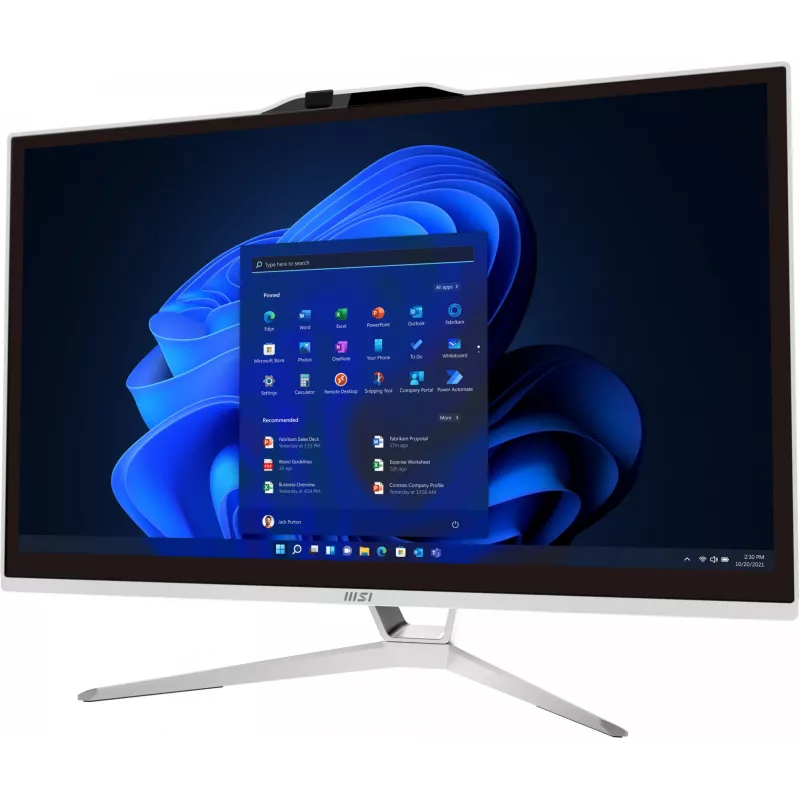 Kõik-ühes arvuti MSI Pro AP222T 13M-437XEU — 21,5-tolline FHD puutetundlik, Intel Core i3-13100, 8 GB DDR4, 512 GB SSD, Intel UHD 730, valge