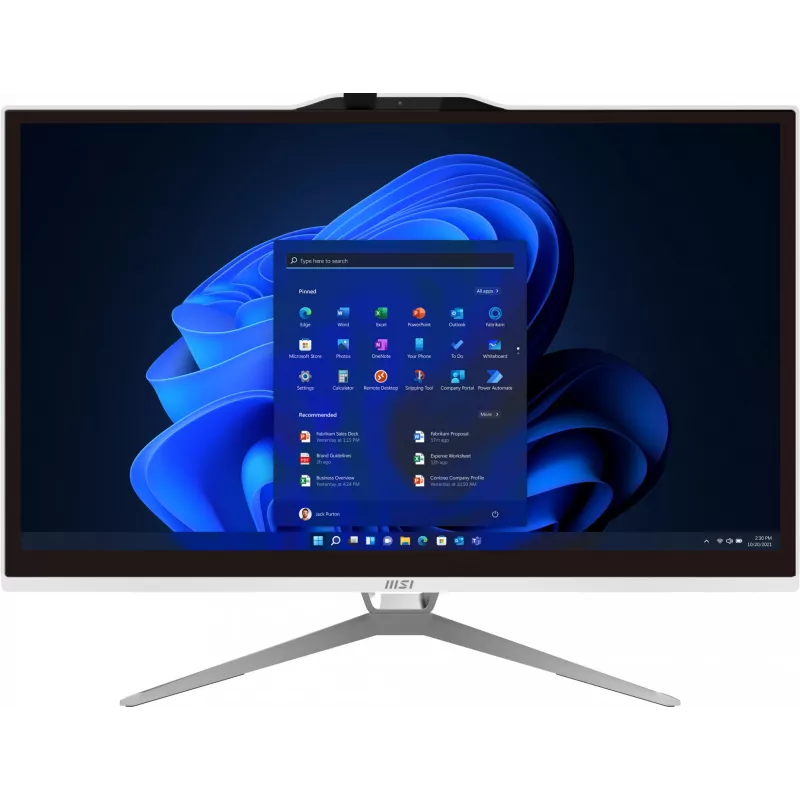 Kõik-ühes arvuti MSI Pro AP222T 13M-437XEU — 21,5-tolline FHD puutetundlik, Intel Core i3-13100, 8 GB DDR4, 512 GB SSD, Intel UHD 730, valge