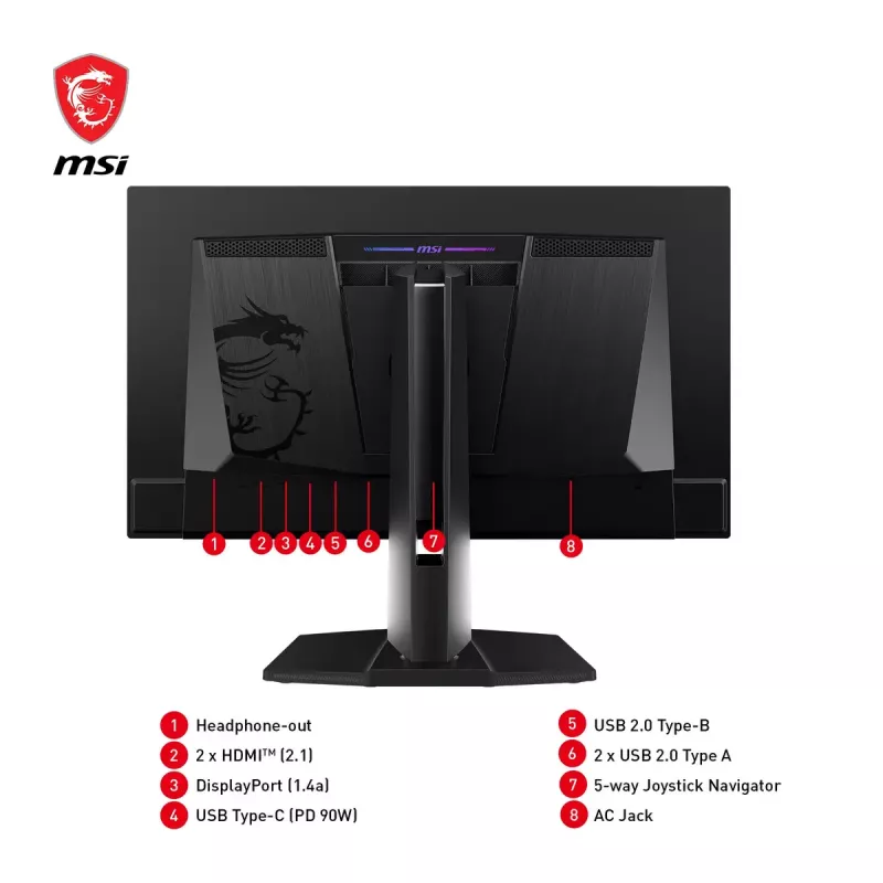 MSI MPG 271QRXDE QD-OLED arvutimonitor 67,3 cm (26,5 tolli) 2560 x 1440 pikslit Wide Quad HD Must