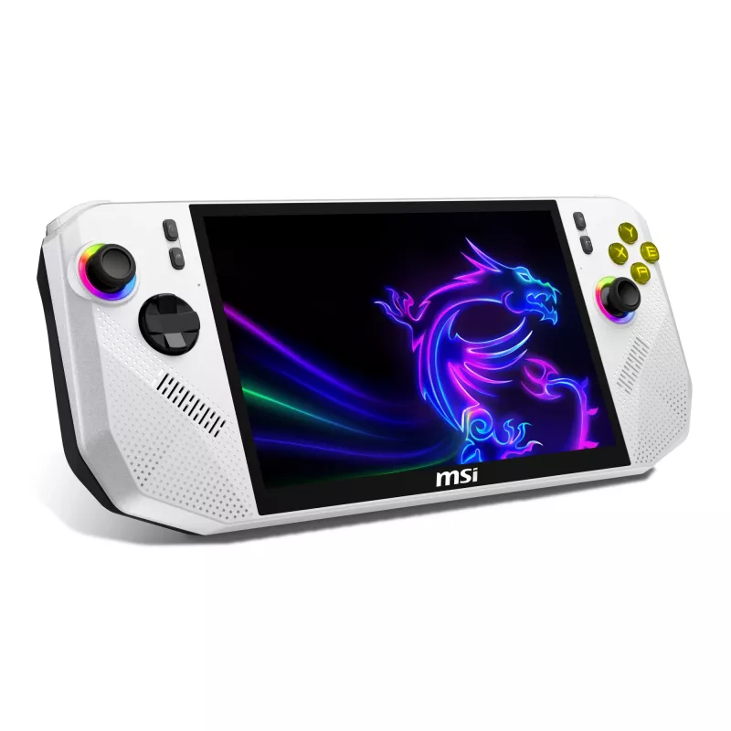 MSI Claw A8 BZ2EM-047NL kaasaskantav mängukonsool 20,3 cm (8 inch) 1 TB puutetundlik ekraan Wi-Fi valge