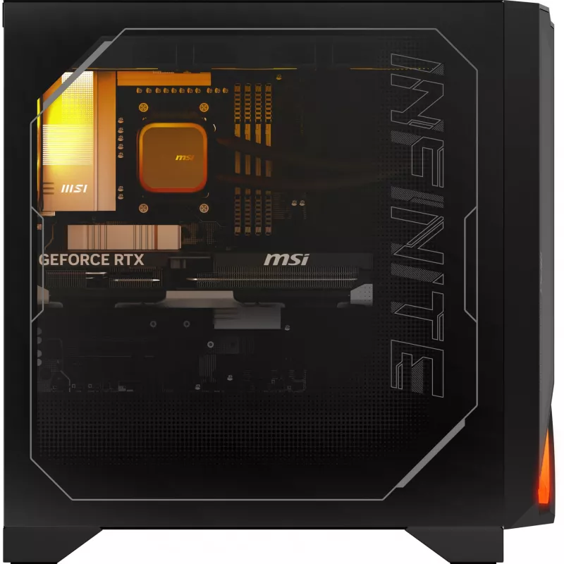 MSI MPG Infinite Z3 X3D 9NVRR7-848EU AMD Ryzen™ 7 9800X3D 32 GB DDR5-SDRAM 1 TB SSD NVIDIA GeForce RTX 5070 Ti Windows 11 Home Lauaarvuti Must