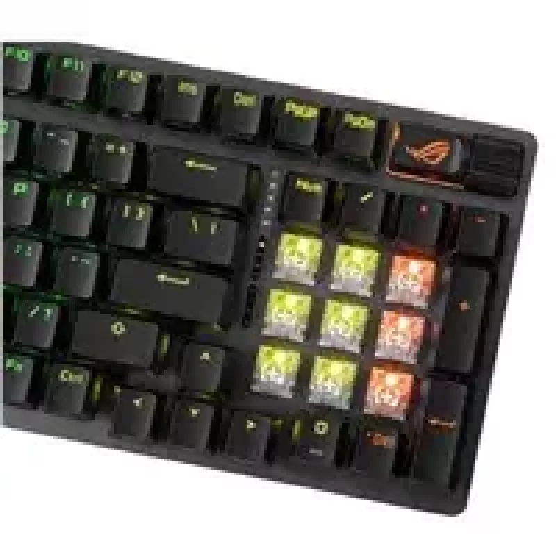 ASUS ROG Strix Scope II 96 Wireless klaviatuur Mängimine USB + RF juhtmeta + Bluetooth QWERTY USA inglise Must