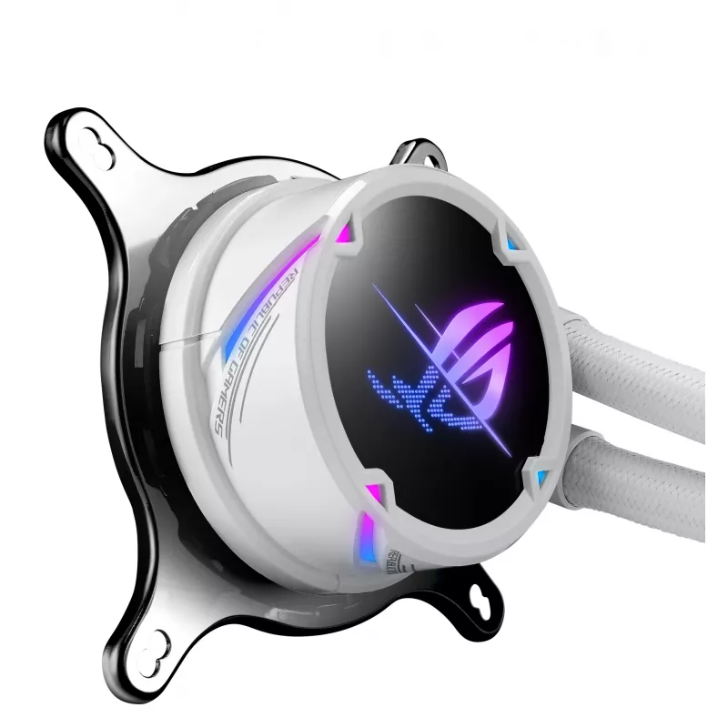 ASUS ROG Strix LC II 360 ARGB Valge Edition protsessori kõik-ühes vedelikjahutus 12 cm