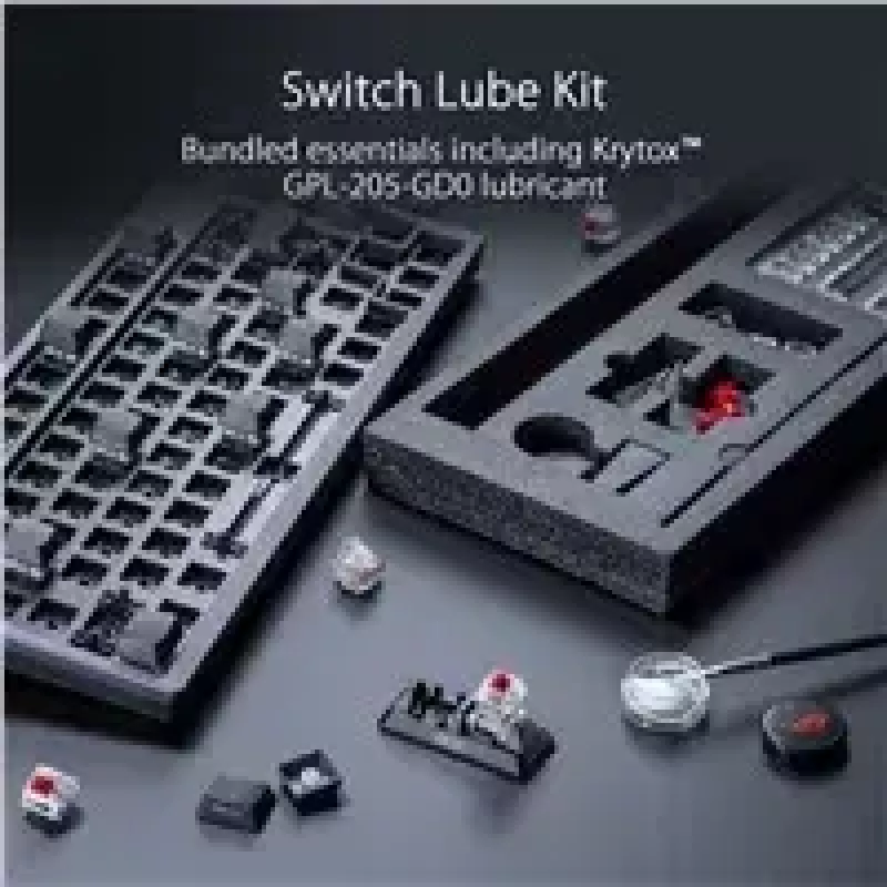 ASUS ROG Azoth klaviatuur mängimiseks USB + RF Juhtmeta + Bluetooth Valge