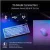 ASUS ROG Azoth klaviatuur mängimiseks USB + RF Juhtmeta + Bluetooth Valge