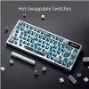 ASUS ROG Azoth klaviatuur mängimiseks USB + RF Juhtmeta + Bluetooth Valge