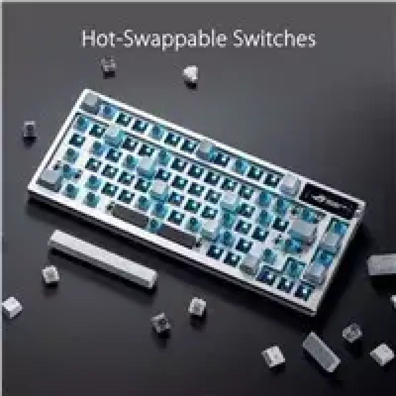 ASUS ROG Azoth klaviatuur mängimiseks USB + RF Juhtmeta + Bluetooth Valge