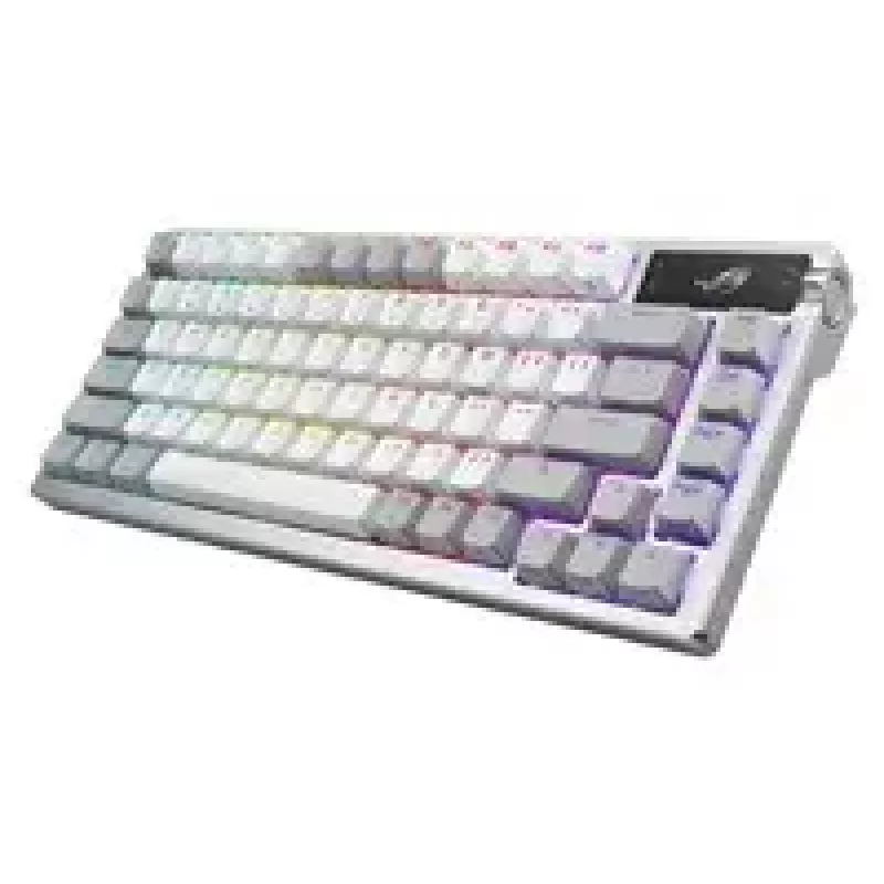 ASUS ROG Azoth klaviatuur mängimiseks USB + RF Juhtmeta + Bluetooth Valge