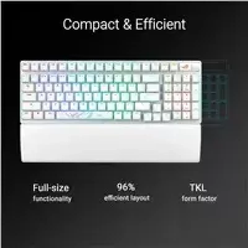 ASUS X901 SCOPE II 96 WL/WHT/NXSW/US/PBT klaviatuur mängurile USB + RF Juhtmevaba + Bluetooth Valge
