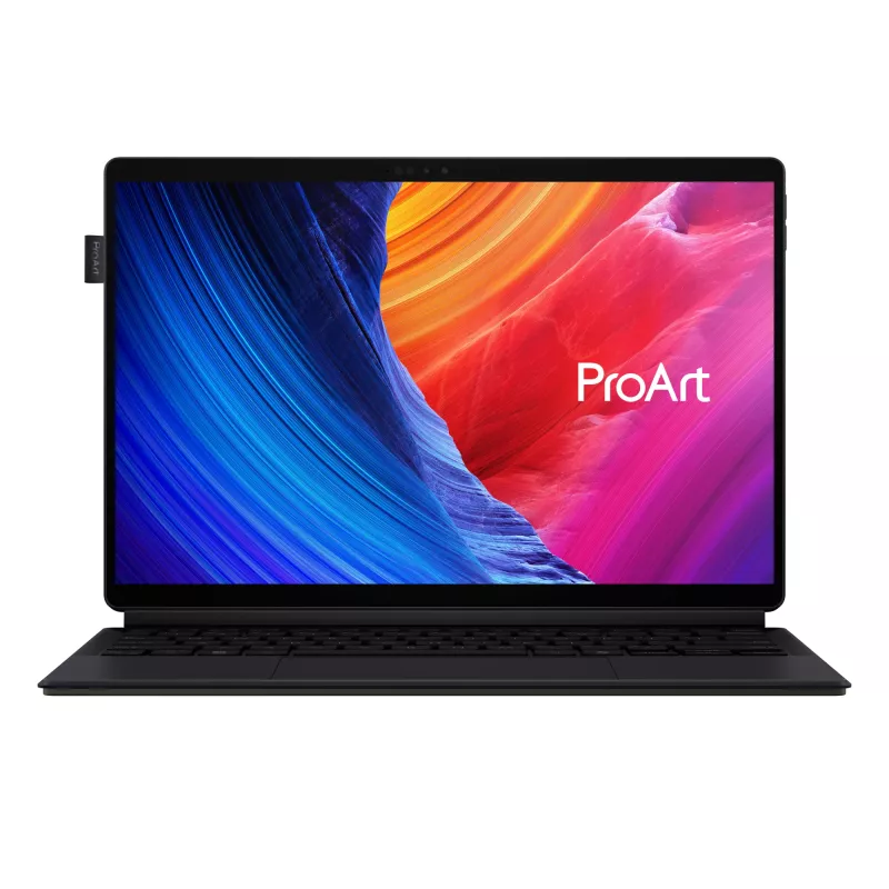 ASUS ProArt PZ13 HT5306QA-LX004W Copilot+ PC Snapdragon X1P-42-100 hübriid (2-in-1) 33,8 cm (13,3-tolline) puuteekraan 3K 16 GB LPDDR5x-SDRAM 1 TB SSD Wi-Fi 7 (802.11be) Windows 11 Home saksa must