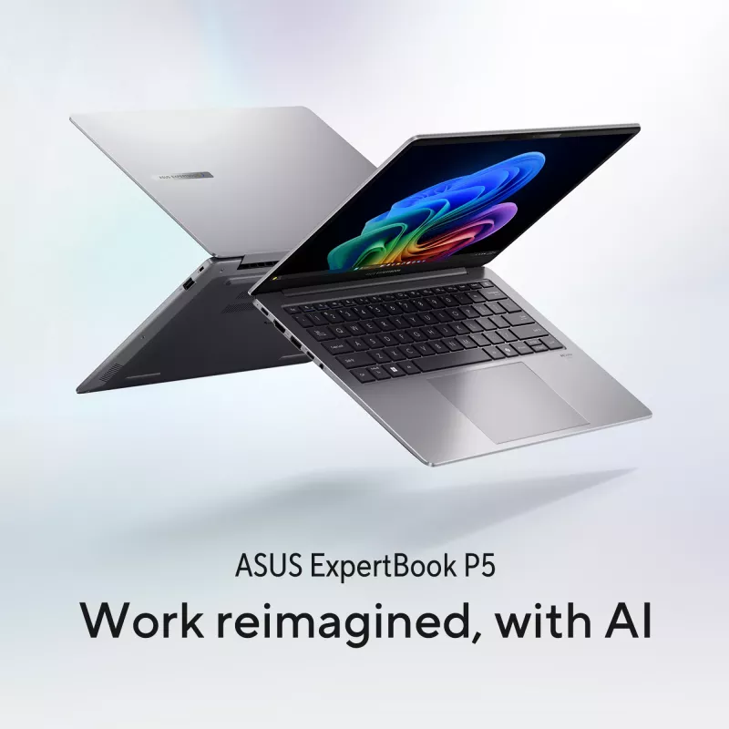 ASUS ExpertBook P5 P5405CSA-NZ0174X Intel Core Ultra 5 226V sülearvuti 35,6 cm (14 tolli) WQXGA 16 GB LPDDR5x-SDRAM 512 GB SSD Wi-Fi 6E (802.11ax) Windows 11 Pro US International hall