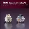 Mehaaniline juhtmevaba klaviatuur ASUS ROG Azoth X — US-paigutus, Bluetooth ja RF 2,4 GHz, valge