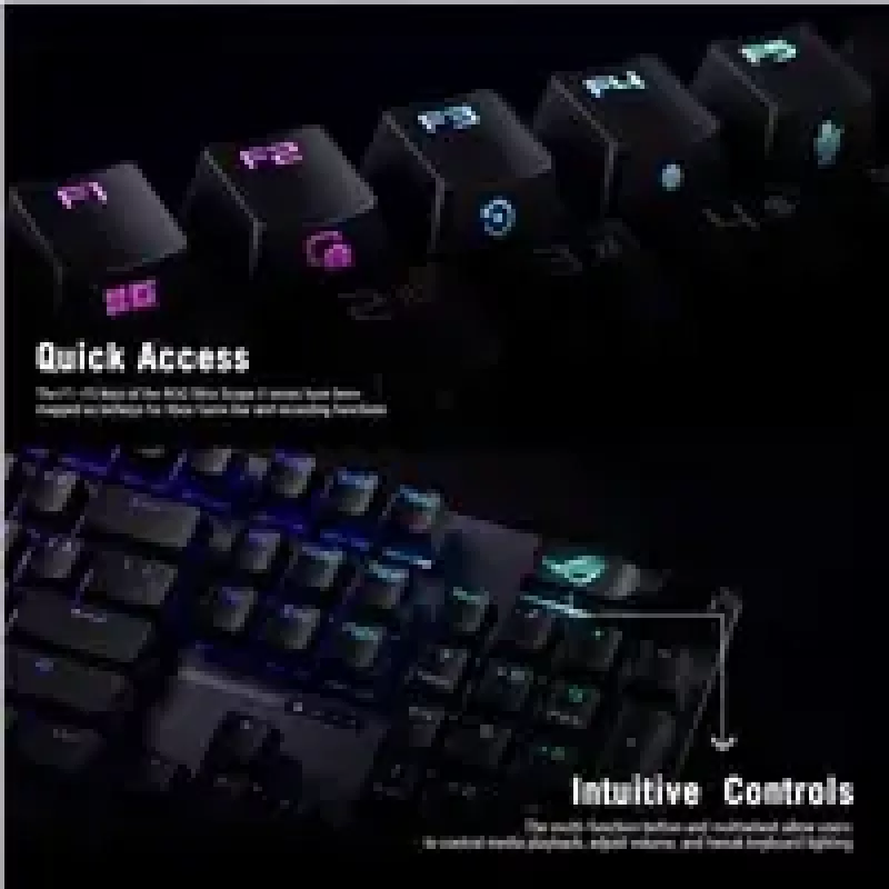 ASUS XA14 ROG STRIX SCOPE II X/NXSWV2/US/PBT klaviatuur mängimiseks USB must