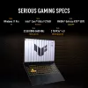 ASUS TUF Gaming F16 FX608JPR-QT014W Intel® Core™ i7 i7-14650HX sülearvuti 40,6 cm (16 tolli) WQXGA 32 GB DDR5-SDRAM 1 TB SSD NVIDIA GeForce RTX 5070 Wi-Fi 6E (802.11ax) Windows 11 Home hollandi must, hall
