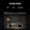 ASUS TUF Gaming F16 FX608JPR-QT014W Intel® Core™ i7 i7-14650HX sülearvuti 40,6 cm (16 tolli) WQXGA 32 GB DDR5-SDRAM 1 TB SSD NVIDIA GeForce RTX 5070 Wi-Fi 6E (802.11ax) Windows 11 Home hollandi must, hall