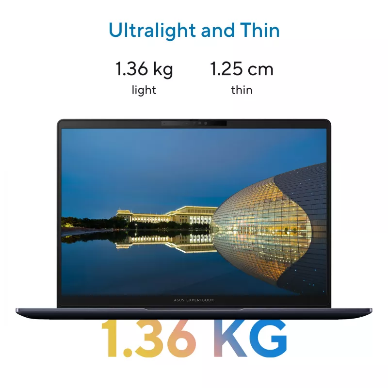 ASUS ExpertBook B5 B5405CCA-LY0020X Intel Core Ultra 7 255H sülearvuti 35,6 cm (14 tolli) WUXGA 16 GB DDR5-SDRAM 512 GB SSD Wi-Fi 7 (802.11be) Windows 11 Pro US International Must