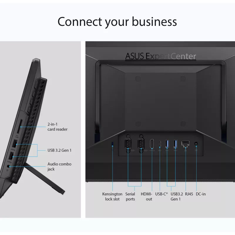 ASUS ExpertCenter E1 AiO E1600WKAT-BMR082W Intel® Celeron® N N4500 39,6 cm (15,6 tolli) 1920 x 1080 pikslit Puutetundlik ekraan Kõik-ühes tahvelarvuti 4 GB DDR4-SDRAM 512 GB SSD Windows 11 Home Wi-Fi 6 (802.11ax) Must