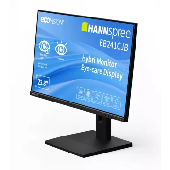 Hannspree Hybri Monitor EB241CJB arvutikuvar 60.5 cm (23.8 tolli) 1920 x 1080 pikslit Full HD LCD Must