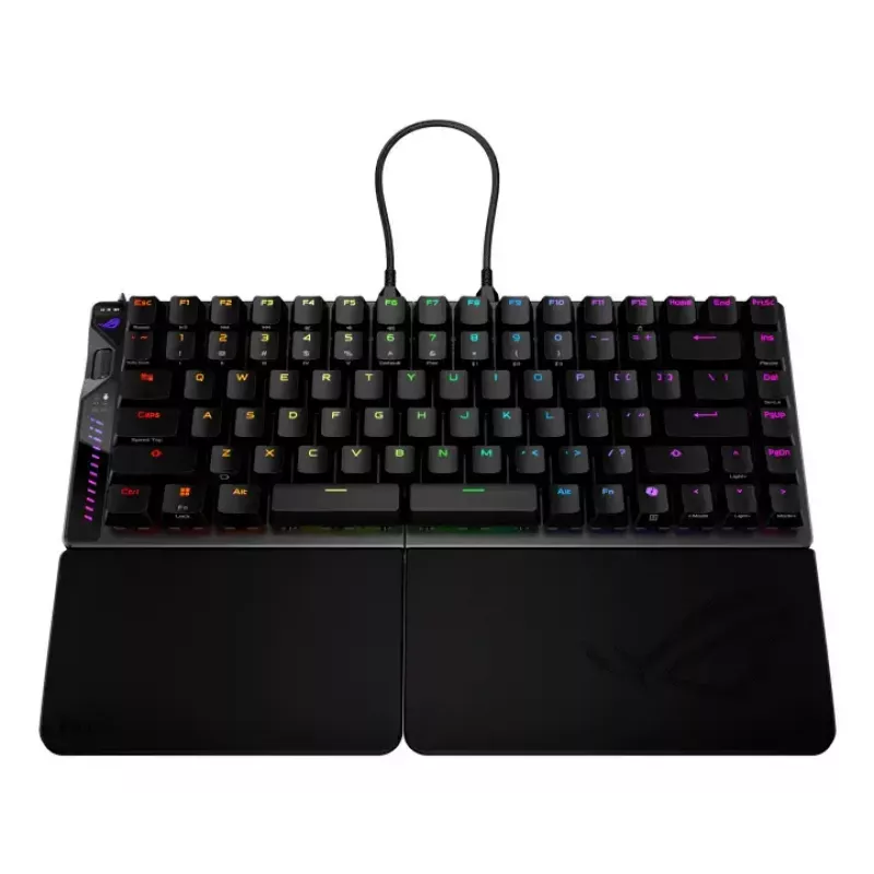 Klaviatuur ASUS ROG Falcata Gaming USB RF juhtmevaba Bluetooth must 75%