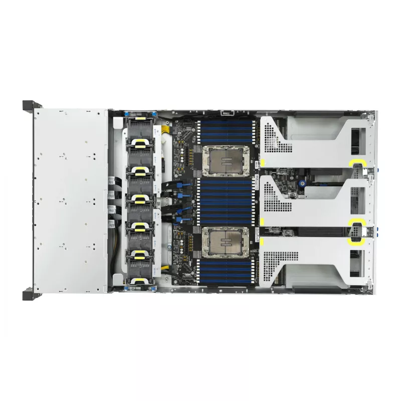 Rackiserver ASUS RS720-E12-RS8G 3,2 kW koondatud toiteplokk, 8 kuuma eemaldamisega lahtrit