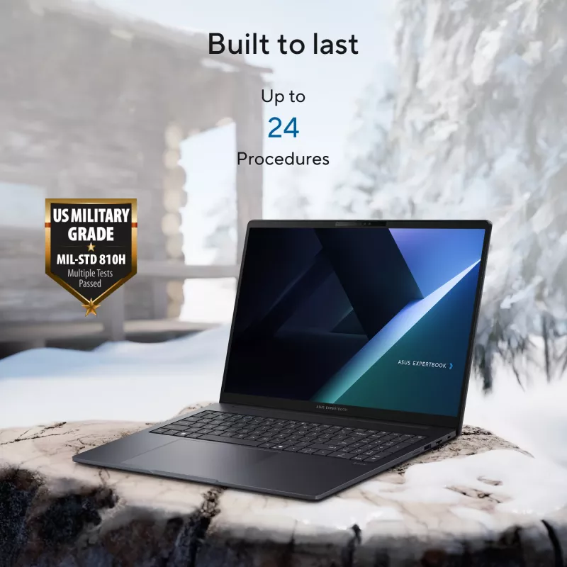 ASUS ExpertBook B3 B3605CCA-MB0370X Intel Core Ultra 5 225H sülearvuti 40,6 cm (16 inch) WUXGA 16 GB DDR5-SDRAM 512 GB SSD Wi-Fi 6E (802.11ax) Windows 11 Pro US International must, hall