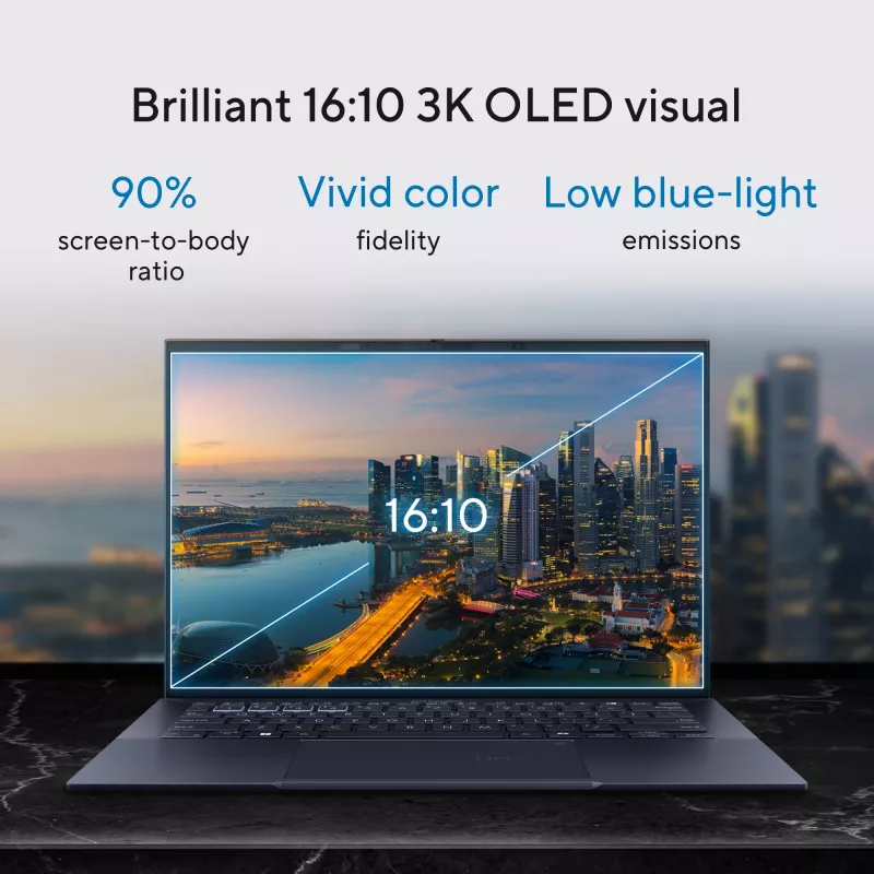 ASUS ExpertBook B9 OLED B9403CVAR-PP1678X Intel Core 7 150U sülearvuti 35,6 cm (14 tolli) WQXGA+ 32 GB LPDDR5x-SDRAM 1 TB SSD Wi-Fi 6E (802.11ax) Windows 11 Pro French Must