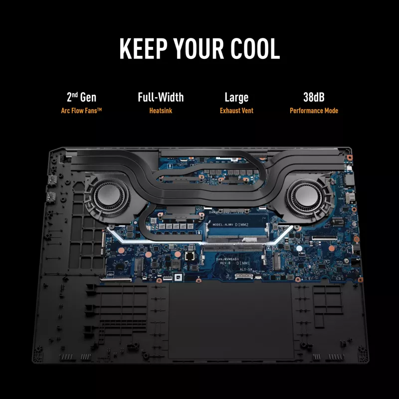 ASUS TUF Gaming A18 FA808UH-S8076W AMD Ryzen™ 7 260 sülearvuti 45,7 cm (18 tolli) Full HD+ 16 GB DDR5-SDRAM 512 GB SSD NVIDIA® GeForce RTX™ 5050 Wi-Fi 6E (802.11ax) Windows 11 Home Dutch hall
