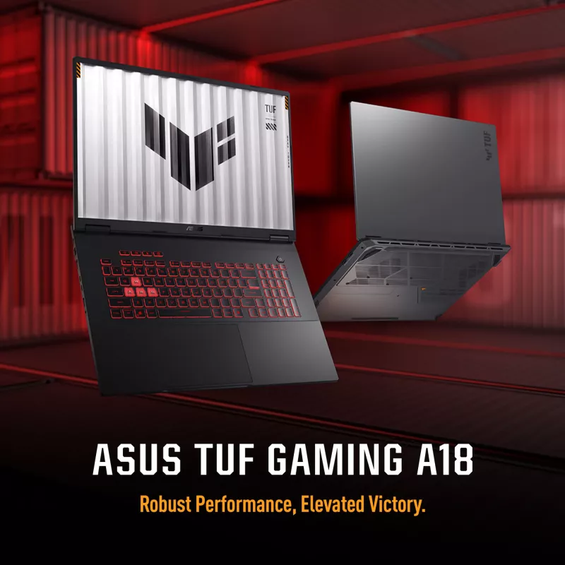 ASUS TUF Gaming A18 FA808UH-S8076W AMD Ryzen™ 7 260 sülearvuti 45,7 cm (18 tolli) Full HD+ 16 GB DDR5-SDRAM 512 GB SSD NVIDIA® GeForce RTX™ 5050 Wi-Fi 6E (802.11ax) Windows 11 Home Dutch hall