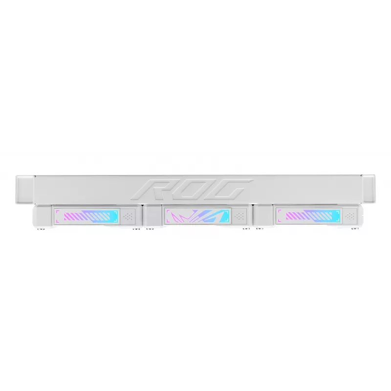 Kõik-ühes vedelikjahutus ASUS ROG Ryuo IV SLC 360 ARGB Valge Edition — 360 mm radiaator, 3×120 mm ventilaatorit, AMOLED-ekraan, LGA 1700 tugi