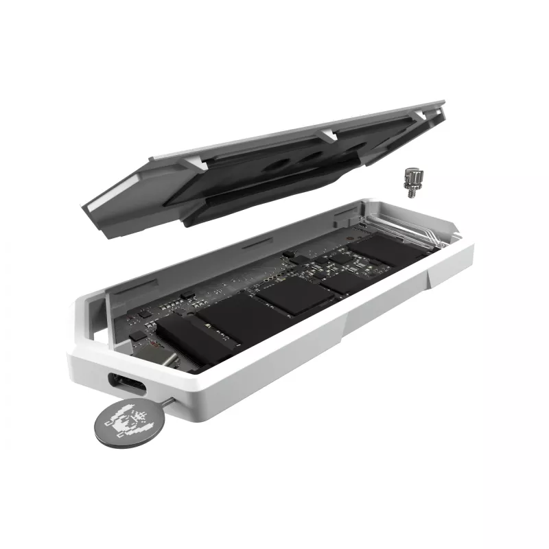 SSD-korpus ASUS ROG Strix Arion Hatsune Miku Edition Valge M.2 PCIe USB USB-C 10 Gbit/s