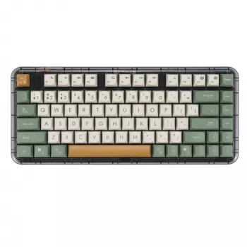 ASUS Jelly75 KD201 mehaaniline klaviatuur, 75% vormitegur, USB, RF-juhtmevaba ja Bluetooth-ühenduvus, mitmevärviline