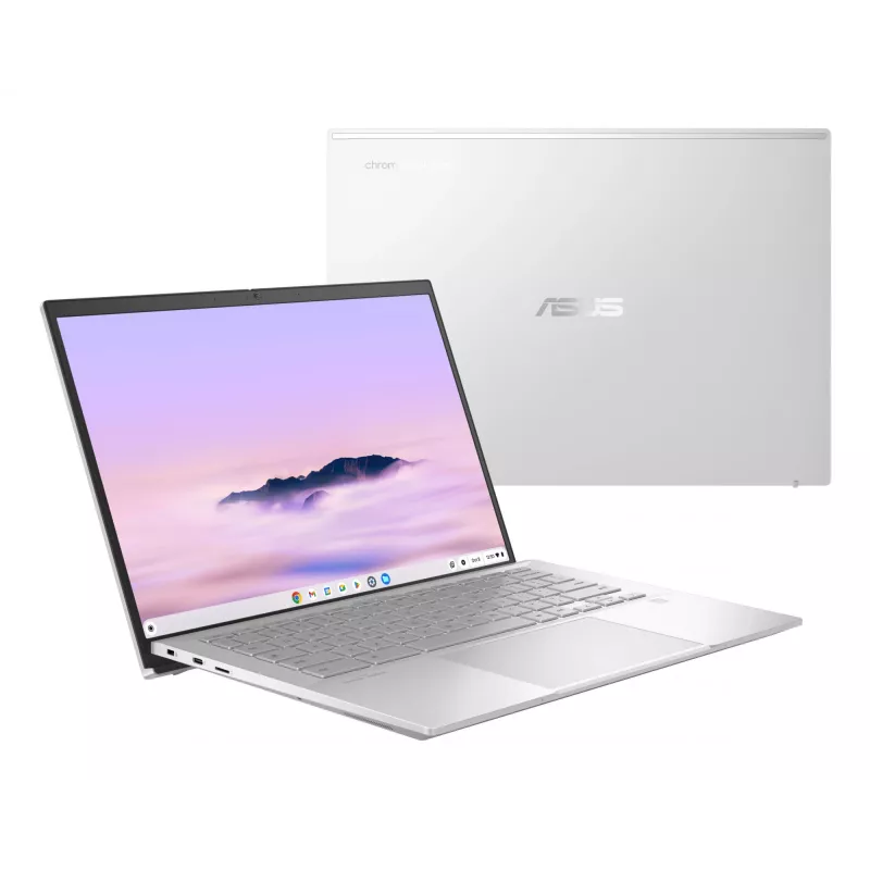 ASUS Chromebook Plus Enterprise CB54 CB5403CMA-QM0916 Intel Core Ultra 7 155U 35,6 cm (14-tolline) puutetundlik WQXGA 16 GB LPDDR5x-SDRAM 256 GB SSD Wi-Fi 6E (802.11ax) ChromeOS USA rahvusvaheline hõbedane
