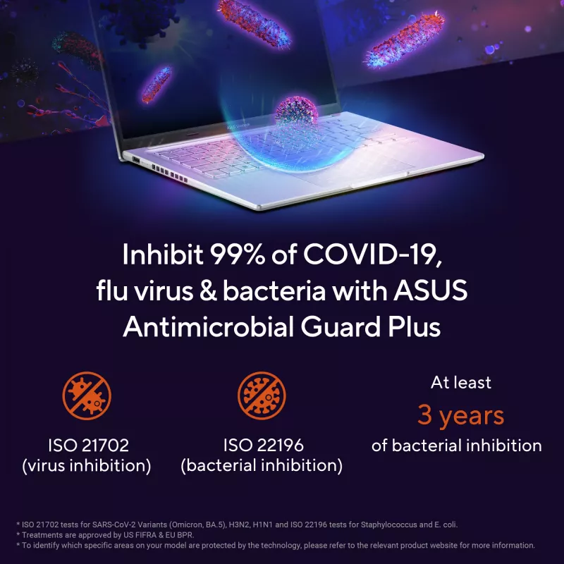 ASUS Vivobook 14 M1405NAQ-LY025W AMD Ryzen™ 7 170 sülearvuti 35,6 cm (14 tolli) WUXGA 16 GB DDR5-SDRAM 512 GB SSD Wi-Fi 6 (802.11ax) Windows 11 Home Hollandi Must