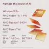 ASUS Zenbook 14 OLED UM3406GA-QD031W Copilot+ PC AMD Ryzen™ AI 7 445 sülearvuti 35,6 cm (14 tolli) WUXGA 32 GB LPDDR5x-SDRAM 1 TB SSD Wi-Fi 6E (802.11ax) Windows 11 Home Dutch Must