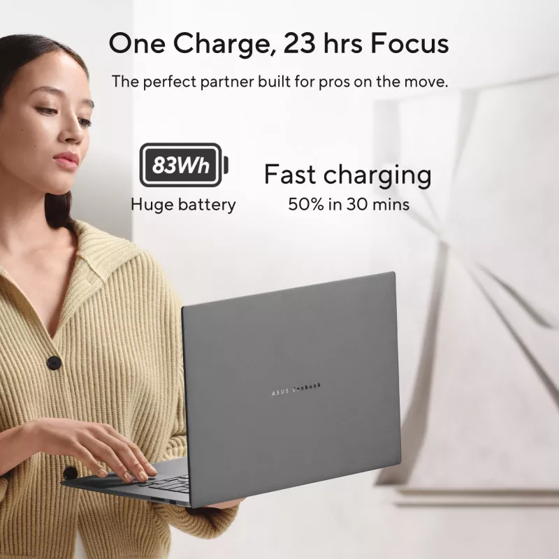 ASUS Zenbook S16 UM5606GA-SS180W Copilot+ PC AMD Ryzen AI 9 465 sülearvuti 40.6 cm (16 tolli) 3K 32 GB LPDDR5x-SDRAM 1 TB SSD Wi-Fi 7 (802.11be) Windows 11 Home Dutch hall