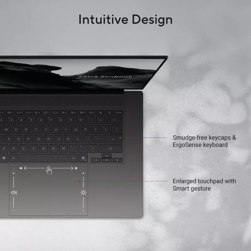 ASUS Zenbook S16 UM5606GA-SS180W Copilot+ PC AMD Ryzen AI 9 465 sülearvuti 40.6 cm (16 tolli) 3K 32 GB LPDDR5x-SDRAM 1 TB SSD Wi-Fi 7 (802.11be) Windows 11 Home Dutch hall