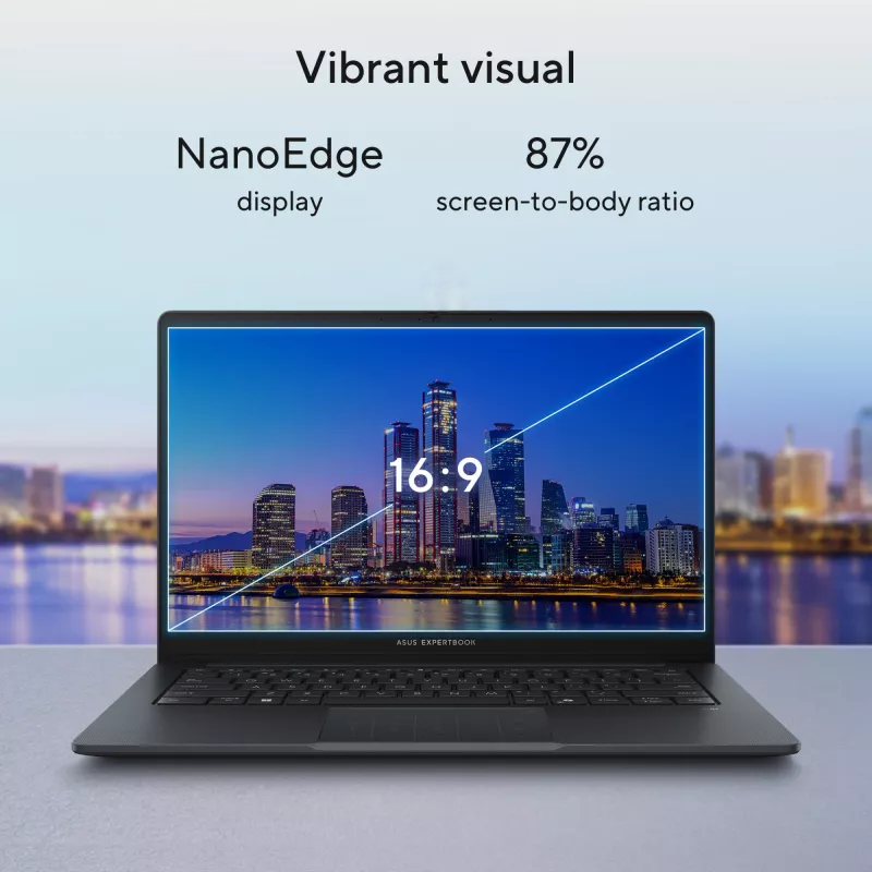 ASUS ExpertBook B1 B1403CVA-S68350X Intel Core 7 150U sülearvuti 35,6 cm (14 tolli) Full HD 16 GB DDR5-SDRAM 512 GB SSD Wi-Fi 6E (802.11ax) Windows 11 Pro US International hall