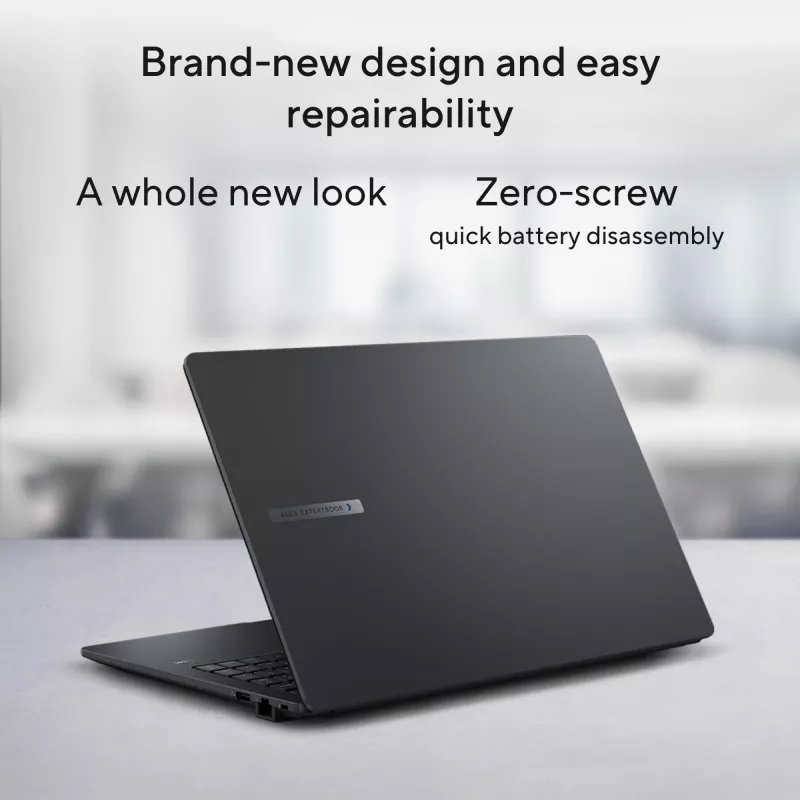 ASUS ExpertBook B1 B1503CVA-S78423X Intel Core 7 150U sülearvuti 39,6 cm (15,6 tolli) Full HD 16 GB DDR5-SDRAM 512 GB SSD Wi-Fi 6E (802.11ax) Windows 11 Pro US International Hall