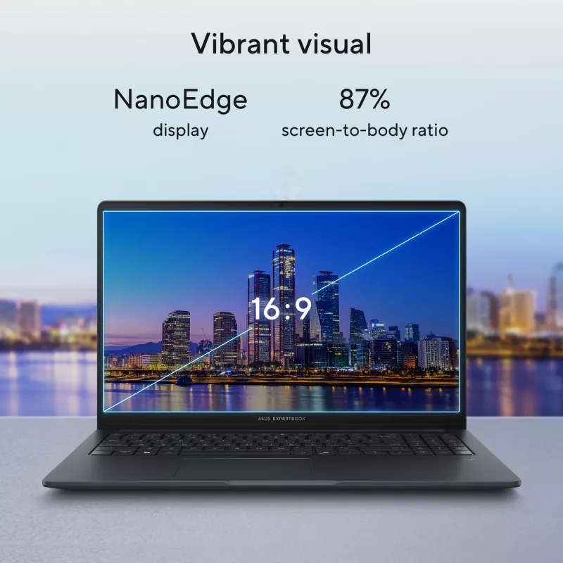 ASUS ExpertBook B1 B1503CVA-S78423X Intel Core 7 150U sülearvuti 39,6 cm (15,6 tolli) Full HD 16 GB DDR5-SDRAM 512 GB SSD Wi-Fi 6E (802.11ax) Windows 11 Pro US International Hall