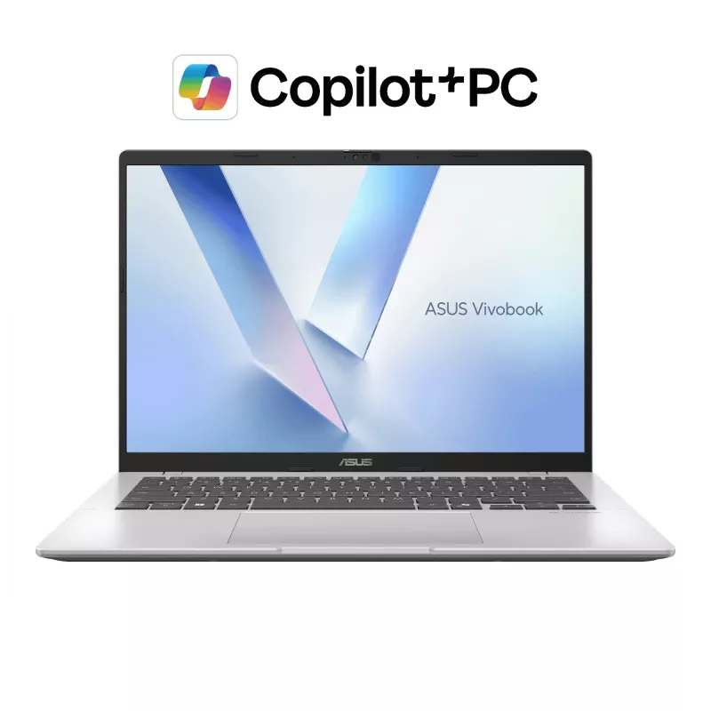 ASUS Vivobook 14 M1407GA-LY012W Copilot+ PC AMD Ryzen™ AI 7 445 sülearvuti 35,6 cm (14 tolli) WUXGA 16 GB DDR5-SDRAM 512 GB SSD Wi-Fi 6 (802.11ax) Windows 11 Home Dutch Silver