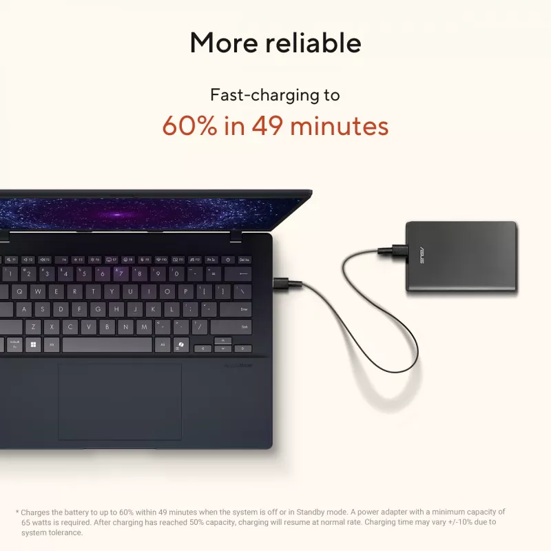 ASUS Vivobook 14 M1407GA-LY012W Copilot+ PC AMD Ryzen™ AI 7 445 sülearvuti 35,6 cm (14 tolli) WUXGA 16 GB DDR5-SDRAM 512 GB SSD Wi-Fi 6 (802.11ax) Windows 11 Home Dutch Silver