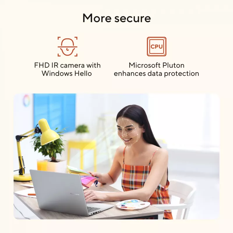 ASUS Vivobook 14 M1407GA-LY012W Copilot+ PC AMD Ryzen™ AI 7 445 sülearvuti 35,6 cm (14 tolli) WUXGA 16 GB DDR5-SDRAM 512 GB SSD Wi-Fi 6 (802.11ax) Windows 11 Home Dutch Silver