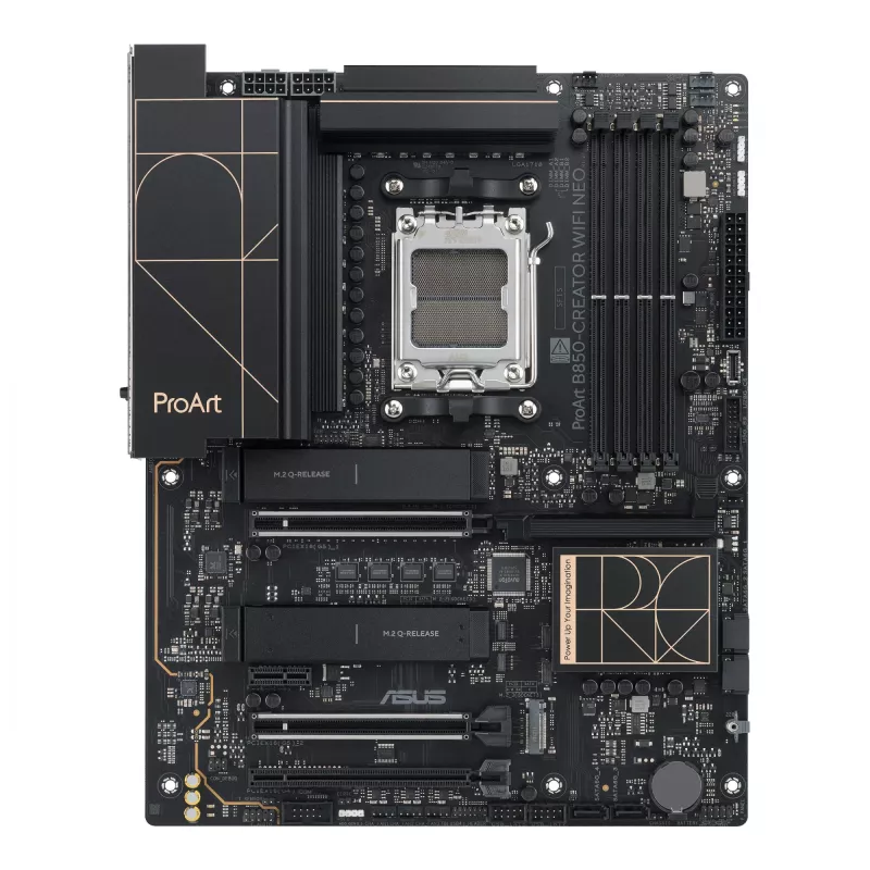 Emaplaat ASUS PROART B850-CREATOR WiFi NEO — AMD B850, pesa AM5, ATX, DDR5, 4 DIMM, 256 GB, Wi‑Fi 7, 5Gb Ethernet