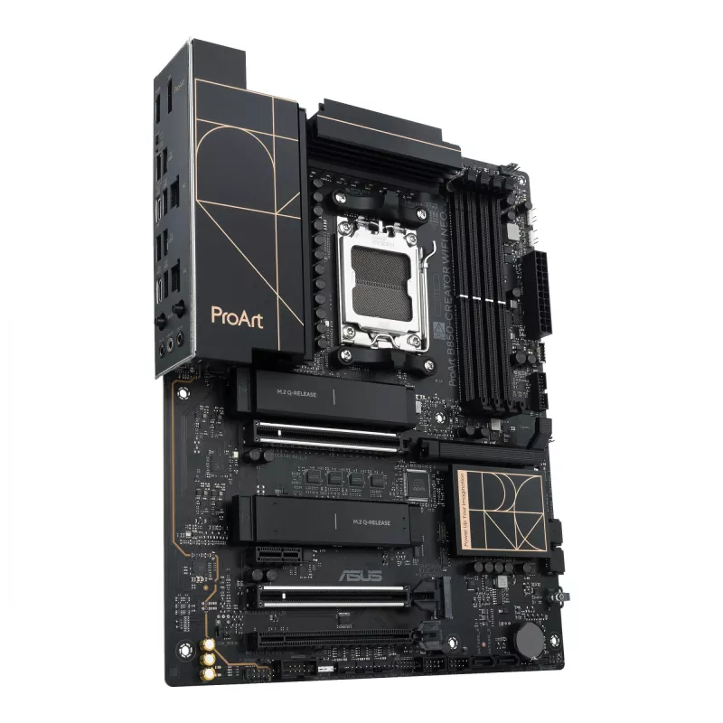 Emaplaat ASUS PROART B850-CREATOR WiFi NEO — AMD B850, pesa AM5, ATX, DDR5, 4 DIMM, 256 GB, Wi‑Fi 7, 5Gb Ethernet