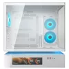 COUGAR CFV235 Vision mid-torni arvutikorpus — ARGB, 23,3 cm (9,16 tolli) LCD, karastatud klaas, valge, toetab ATX/Micro-ITX, 2x3,5 tolli + 2x2,5 tolli