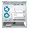 COUGAR CFV235 Vision mid-torni arvutikorpus — ARGB, 23,3 cm (9,16 tolli) LCD, karastatud klaas, valge, toetab ATX/Micro-ITX, 2x3,5 tolli + 2x2,5 tolli