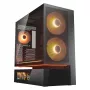 COUGAR PC Midi Tower Case CFV235 Vision — ARGB, 9.16 tolli (23.3 cm) LCD 1920×462, Mesh, ees 2×160 mm, taga 1×120 mm, must